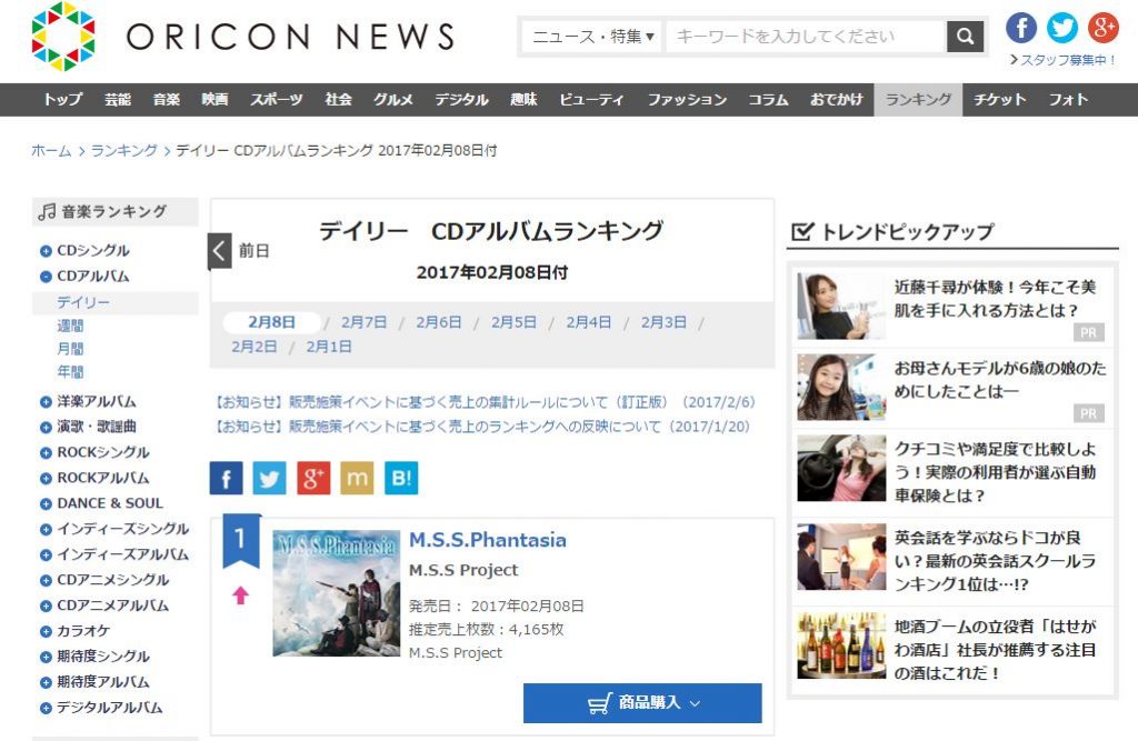 ｢M.S.S Project｣のニューアルバムとちょっと裏話